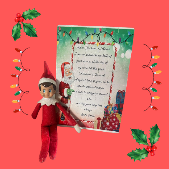 Personalized "Letter From Elf" Puzzle